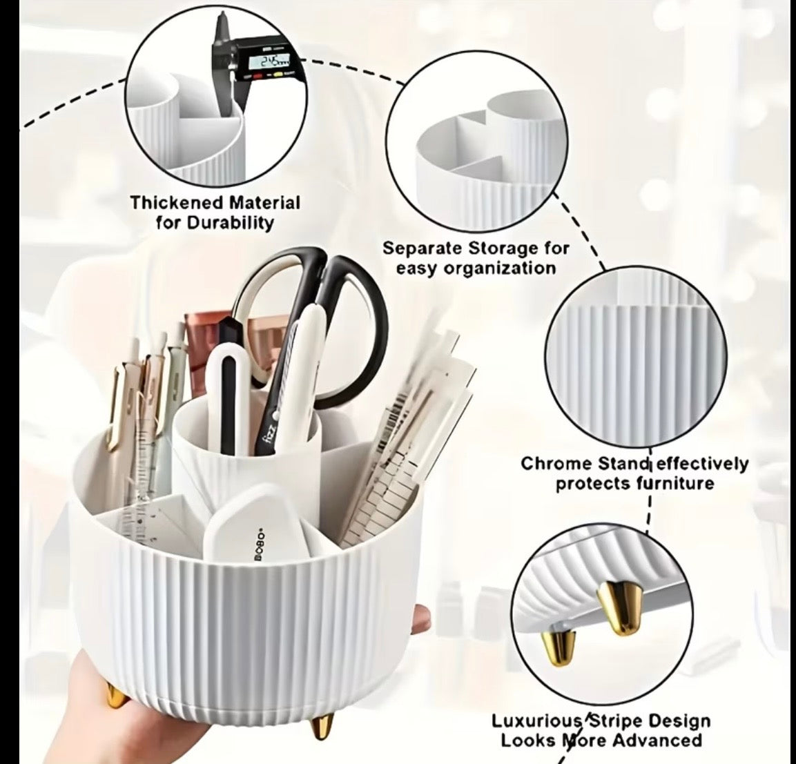 Premium Rotating Makeup Organizer