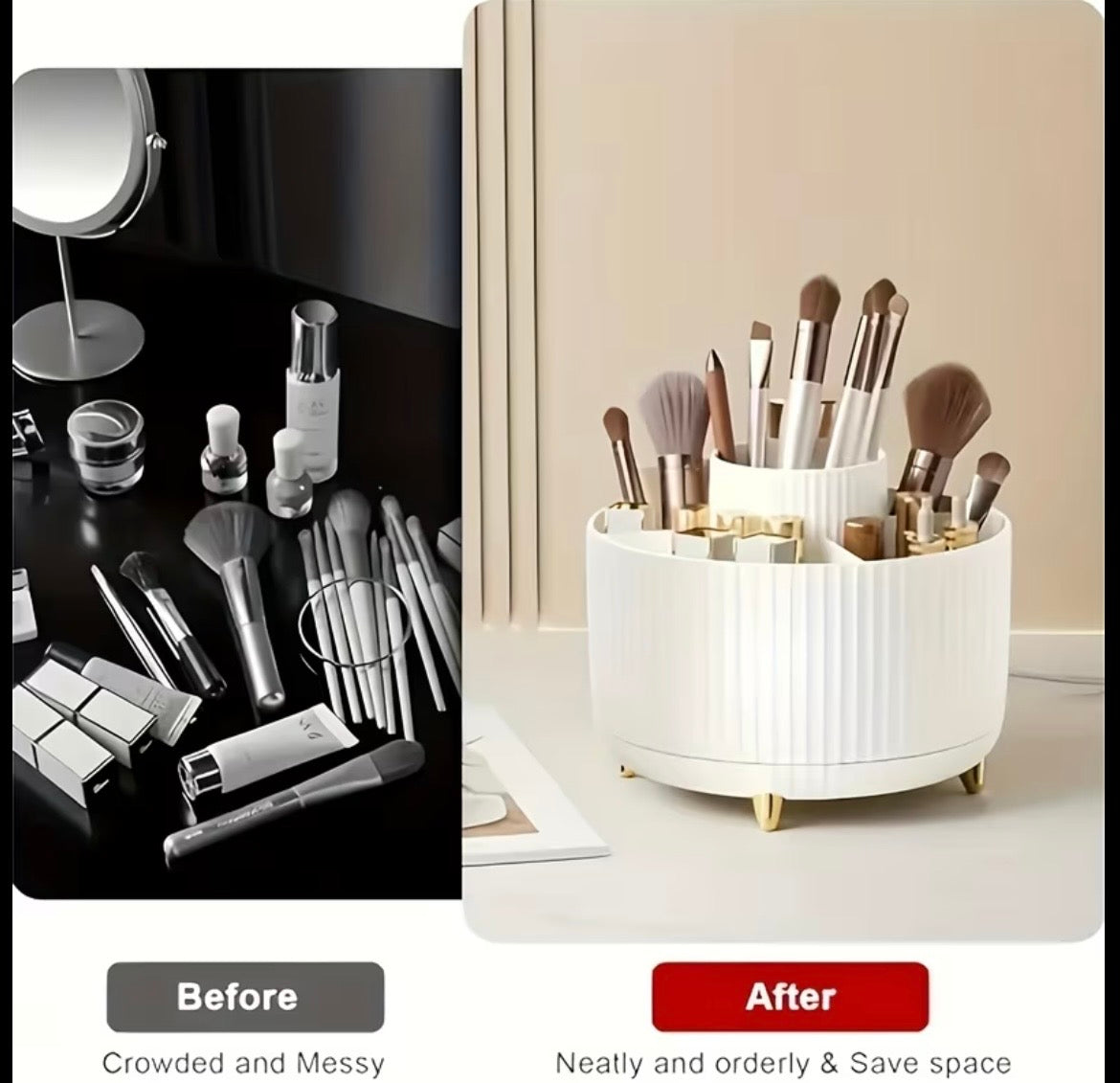 Premium Rotating Makeup Organizer